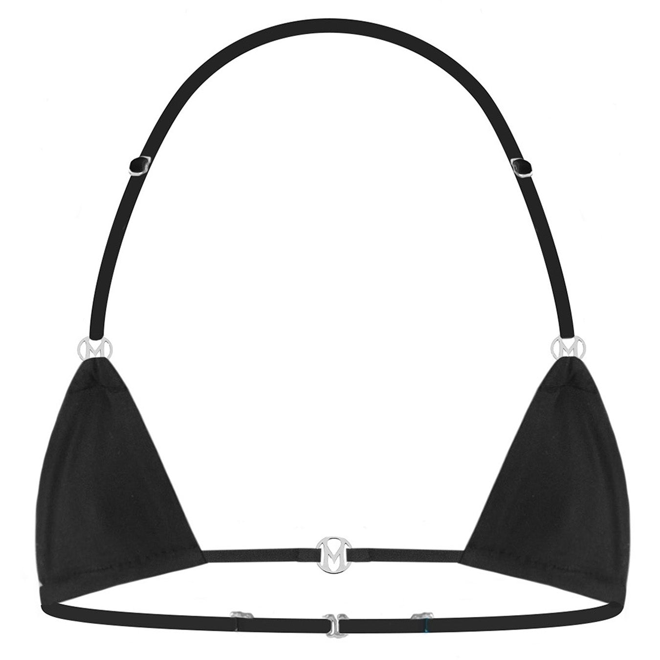 MAIN CHARACTER BLACK MICRO TRIANGLE BRALETTE